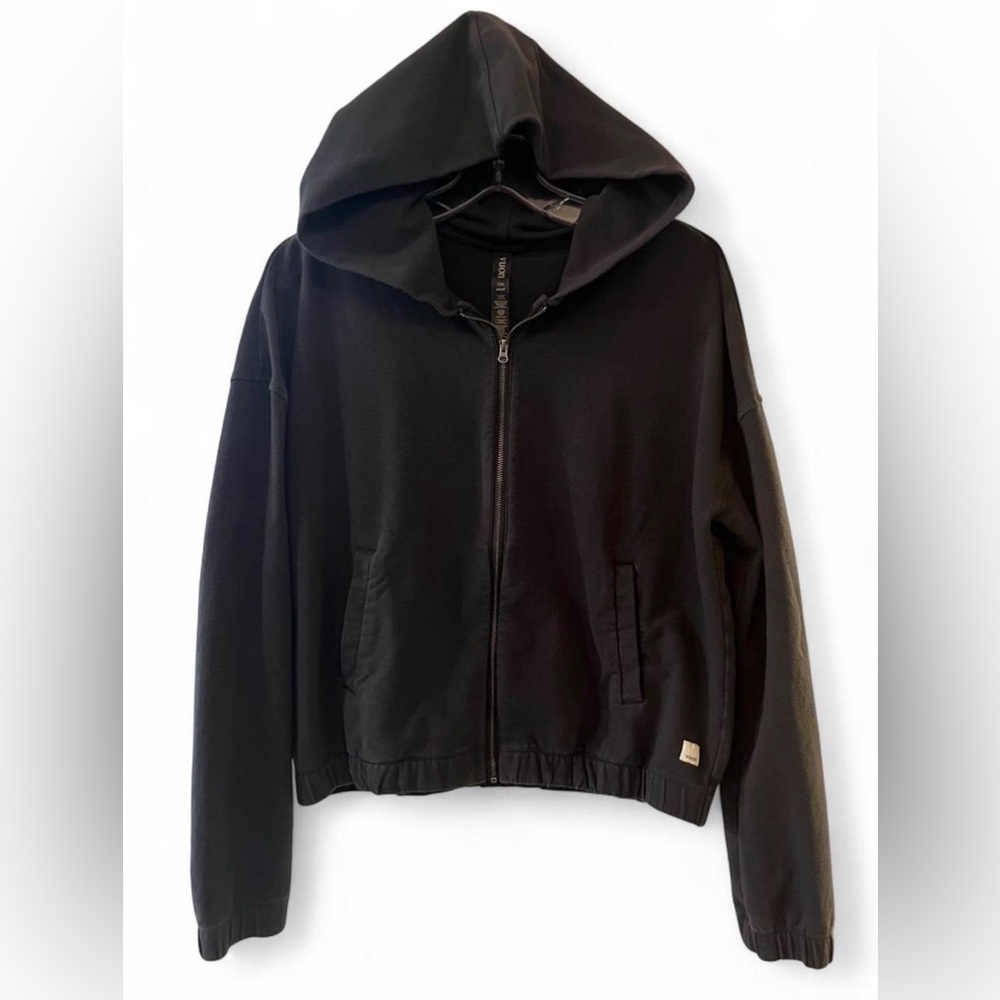 Vuori Black Zip-Up Hoodie Sweatshirt